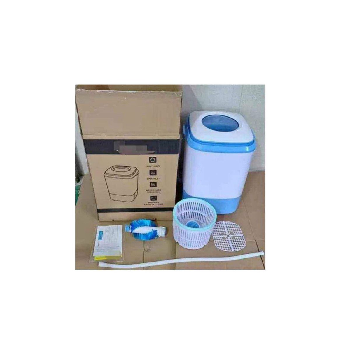 GENERICO - Mini Lavadora 6,5kg Tambor De Acero Inox Lava Enjuaga Centrifuga ZAPATILLAS  PRENDAS PEQUEÑAS