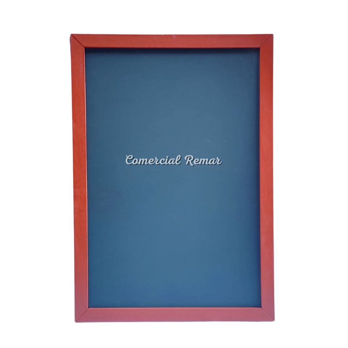 GENERICO - Pizarra 60x40cm Doble Cara Rústica de Madera para Negocio