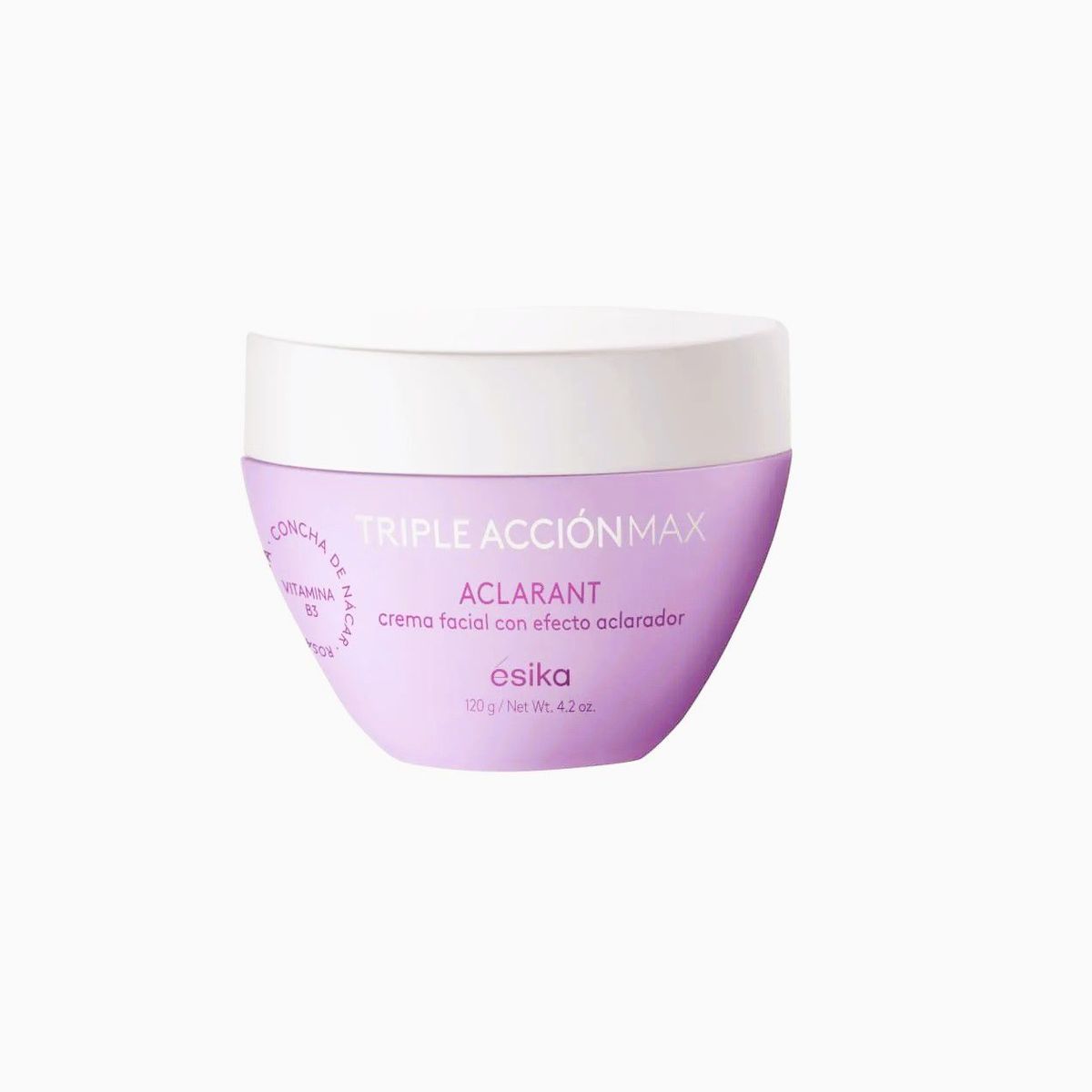 ESIKA - Crema Facial Aclarante Triple Acción Max Concha de Nacar 120 g