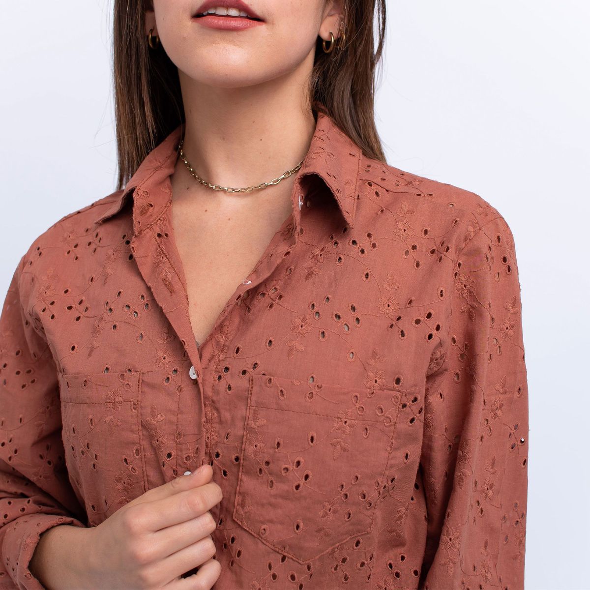 EVANIC - CAMISA CROP BRODERI - EVANIC MUJER