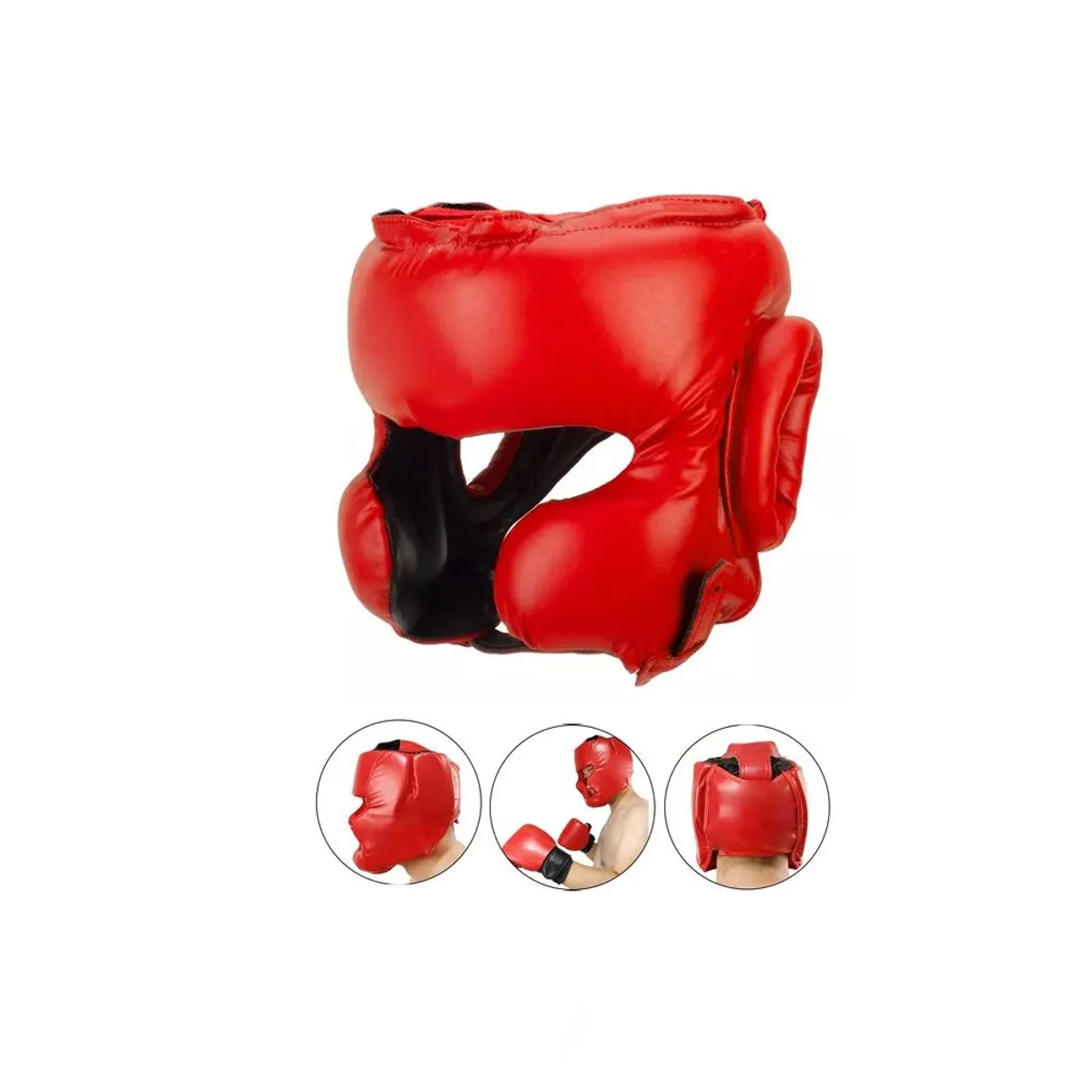 HOLGU - Casco De Boxeo Negro Protector De Cabeza Y Protector