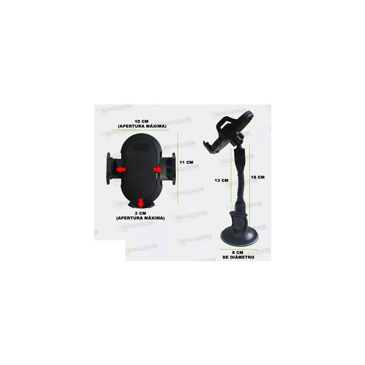 OTTOWARE - SOPORTE HOLDER CELULAR PARA PARABRISAS DEL AUTO