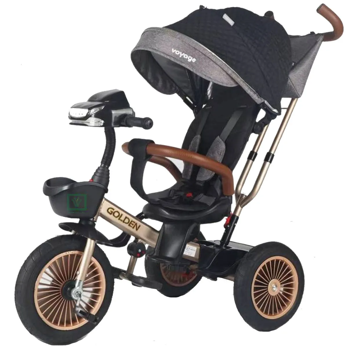 VOYAGE - Triciclo Guiador Para Niños «GOLDEN II» Black