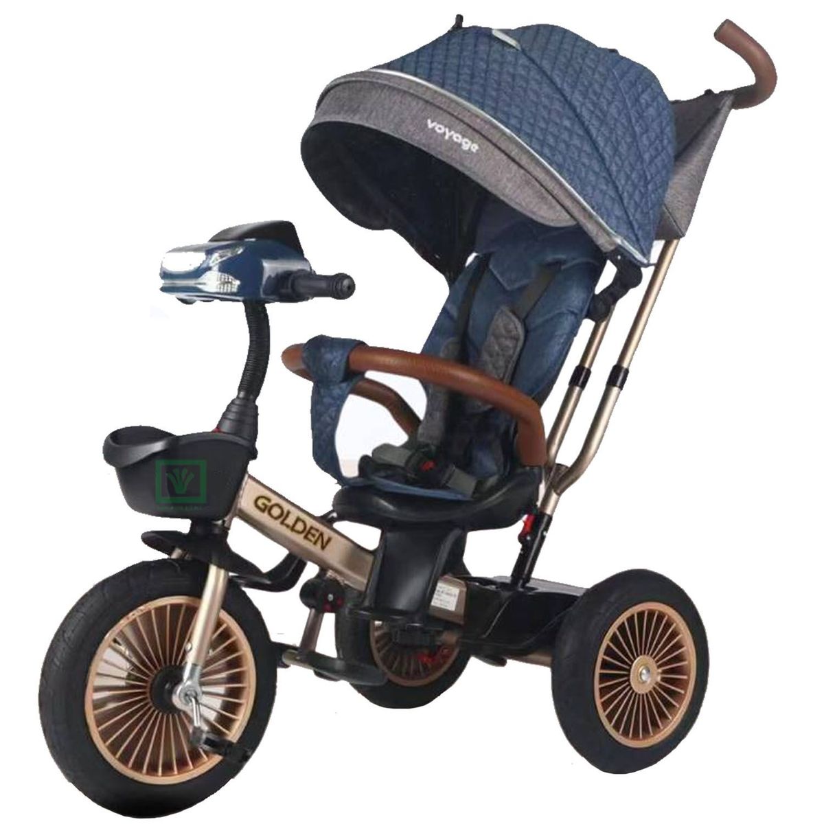 VOYAGE - Triciclo Guiador Para Niños «GOLDEN II» Blue