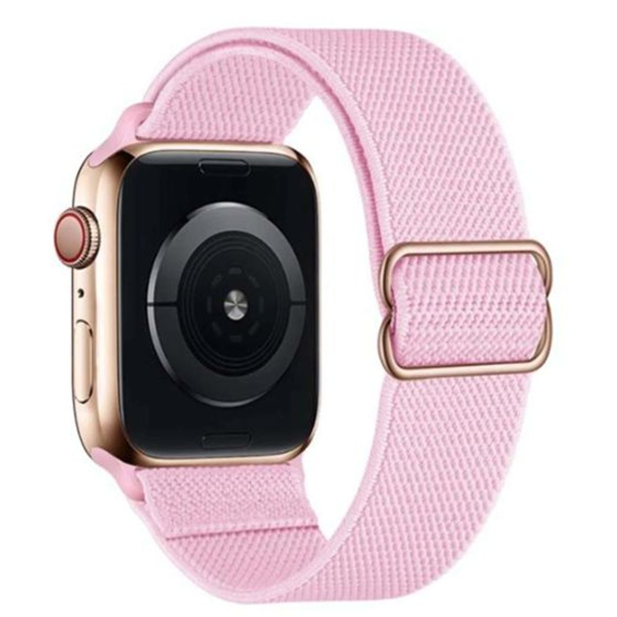 GENERICO - Correa Nylon + Case Bumper para Apple Watch 42mm - Rosa