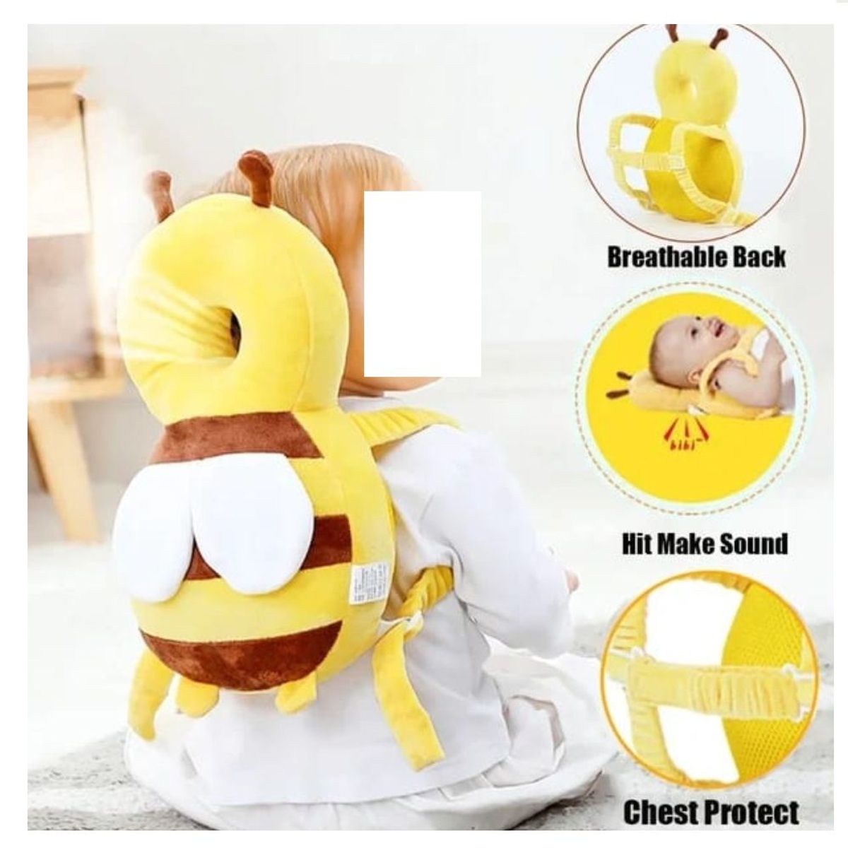 GENERICO - Mochila de Proteccion para Bebe Cabeza Espalda abeja S