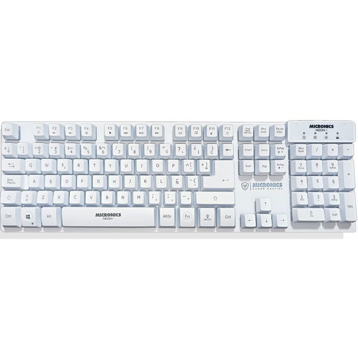 MICRONICS - Teclado Gamer Micronics Neon Luces Led Rainbow