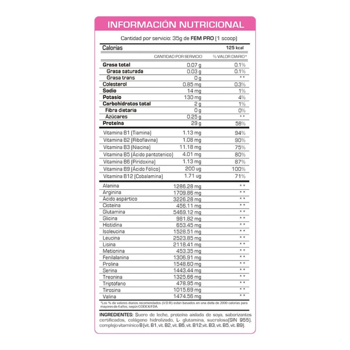 FITFEM - FEM PRO 3 KG CHOCOLATE +SHAKER