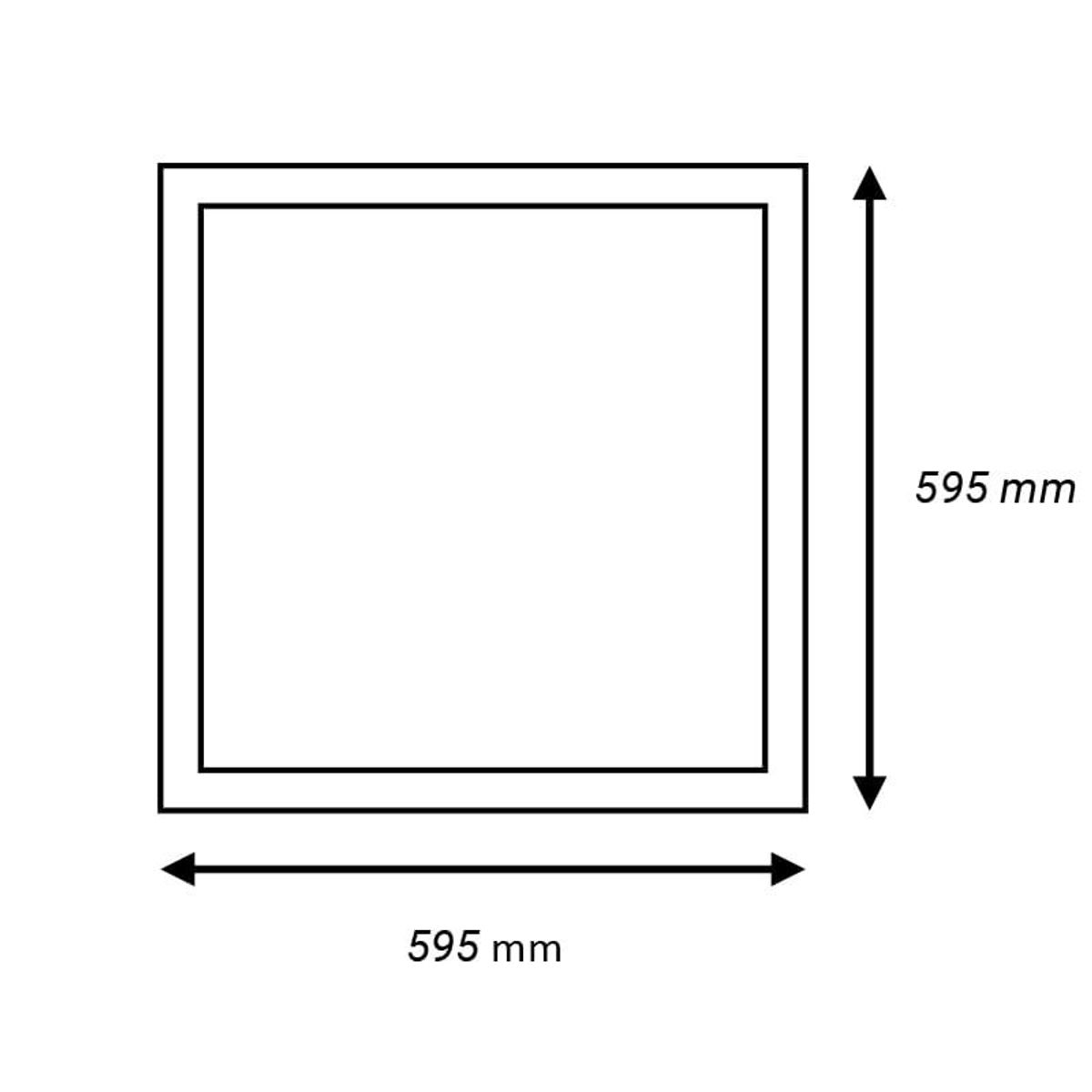 GENERICO - Ecoligtht Panel Led Empotrable 48W 60x60 6500k Luz Fria