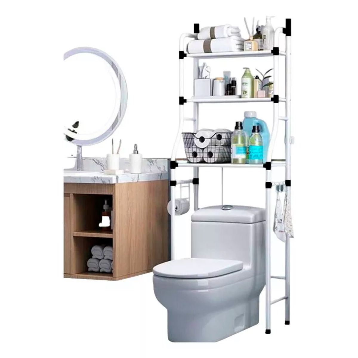 GRETAIL - Estante Organizador Para Baño Inodoro New Model 2024 De 3 Niveles