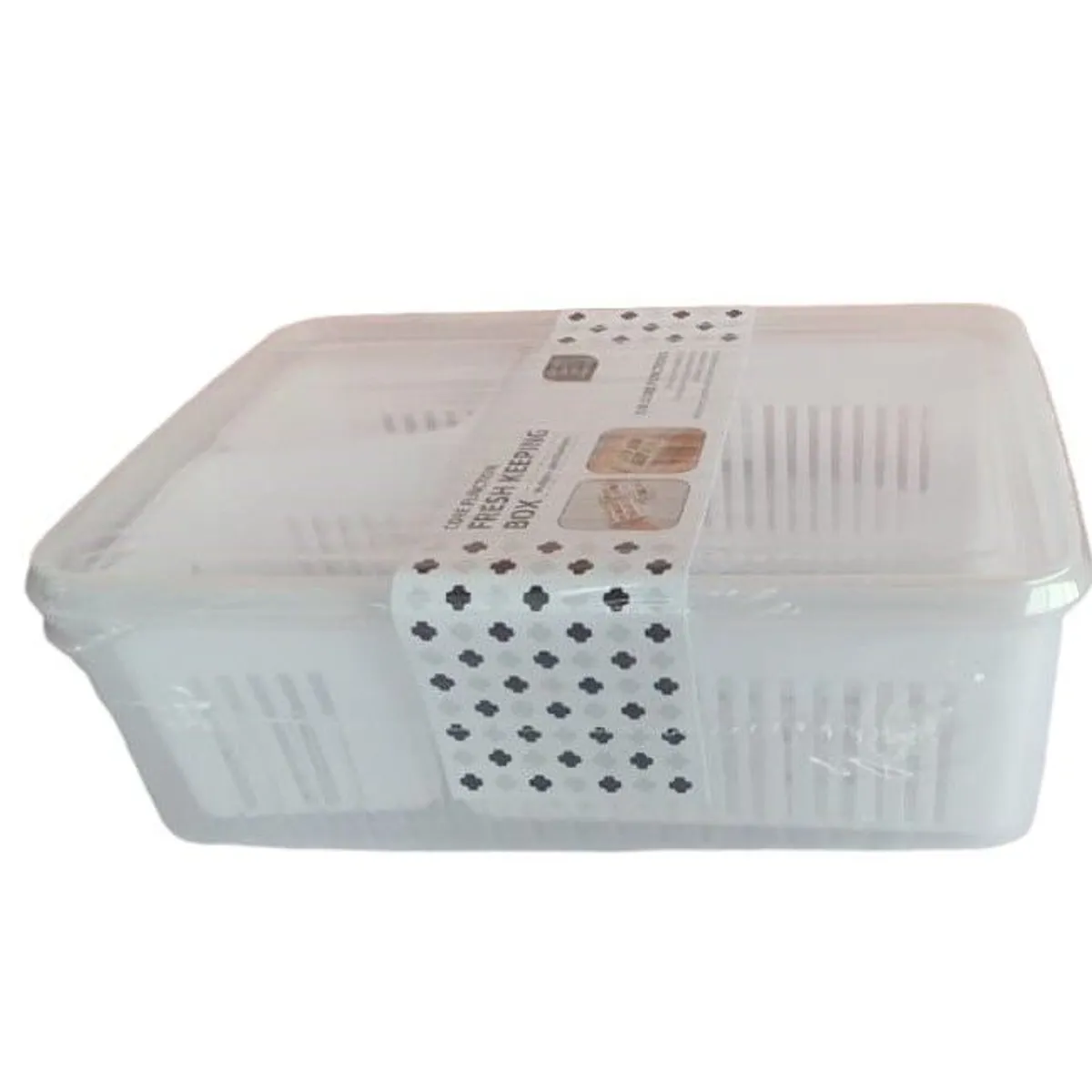 GENERICO - Organizadores de alimentos para refrigerador con 3 cesta de drenaje