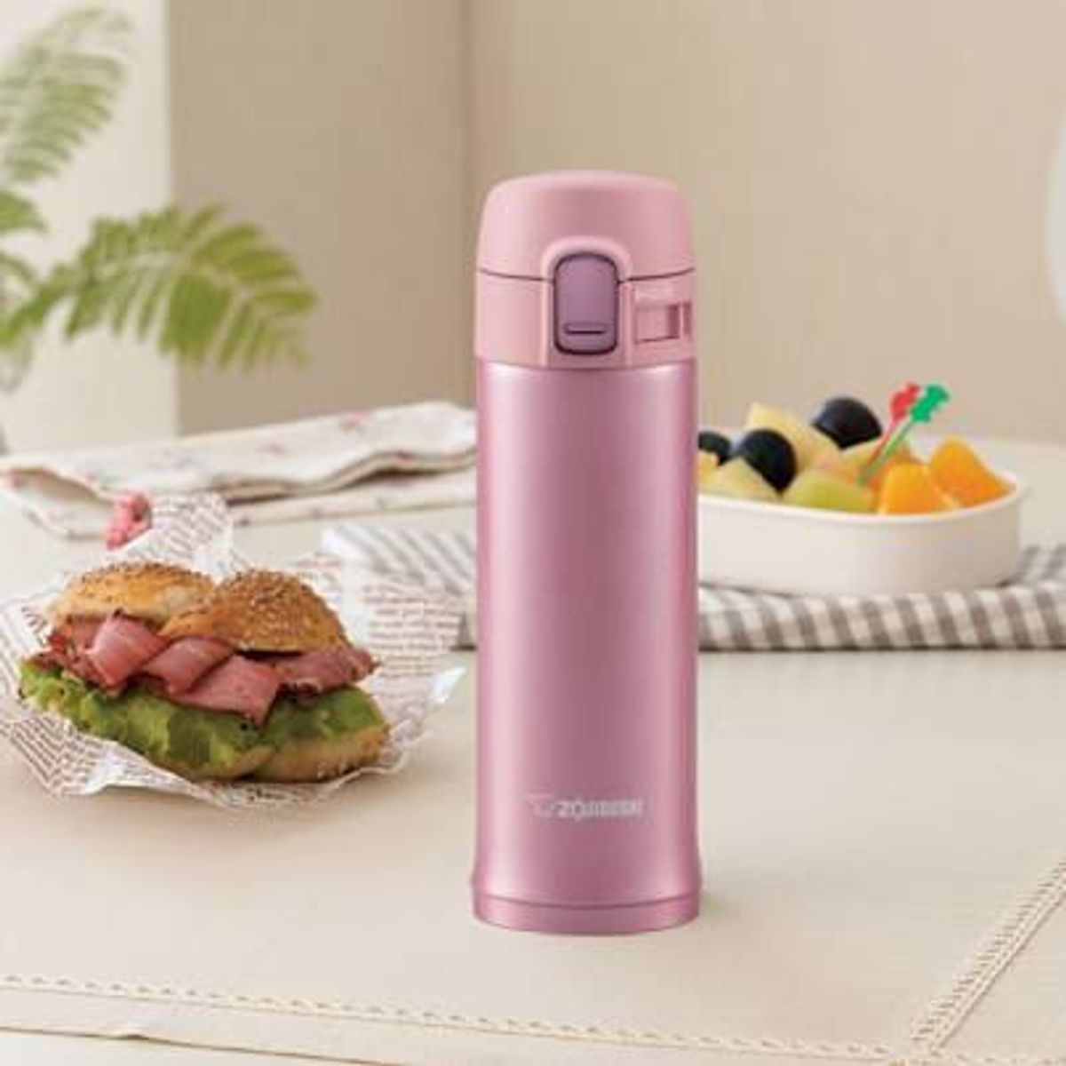 ZOJIRUSHI - Termo Acero Inoxidable Mug 480ml color rosado sm-khe zojirushi