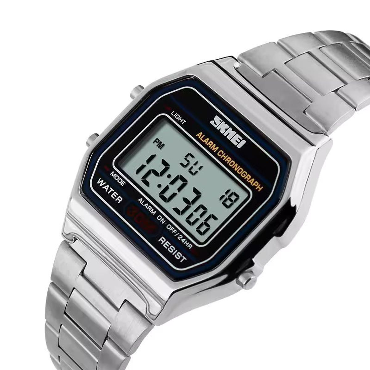 Skmei - Reloj SKMEI Classic 1123 Digital Multifunción Acero - Plateado
