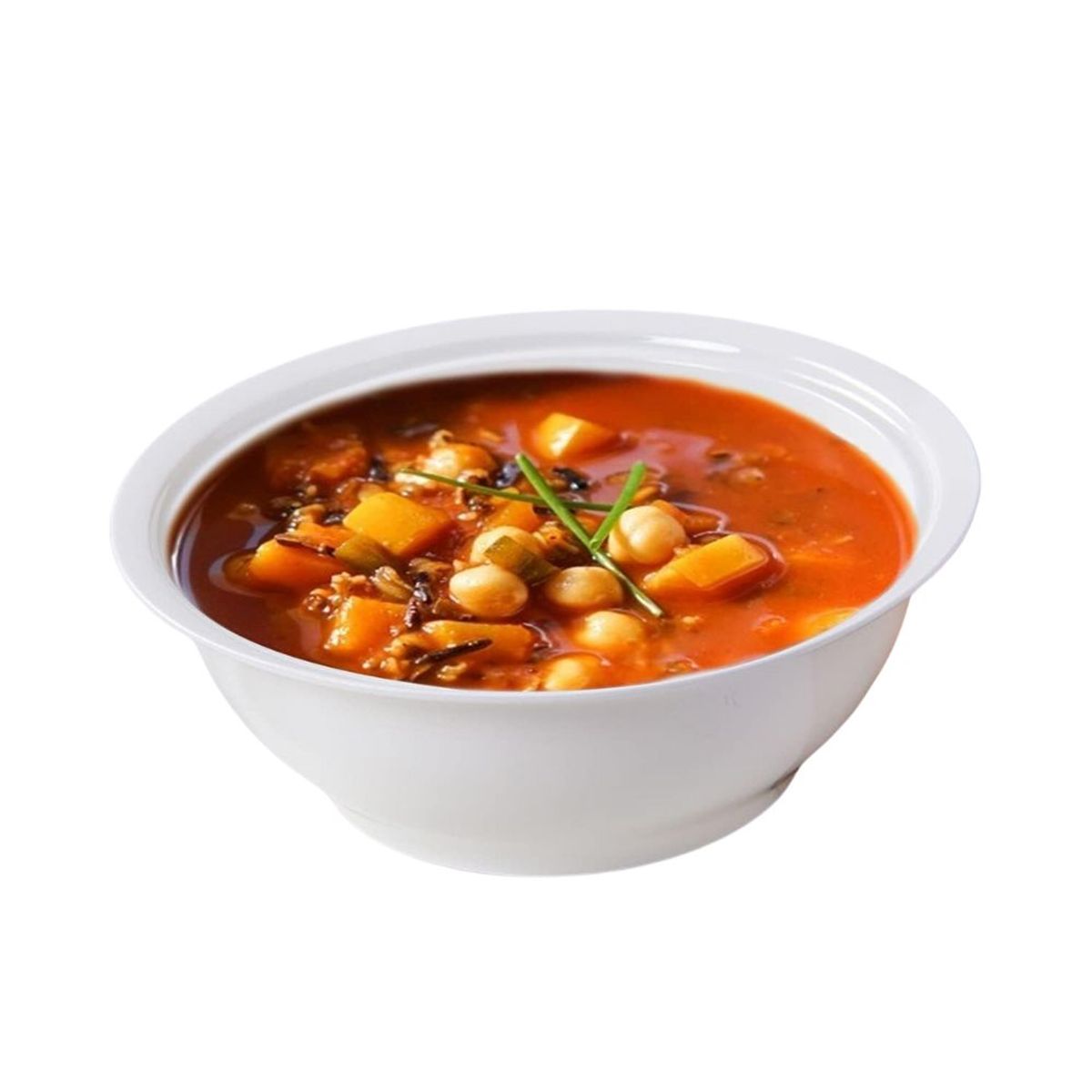 HYGGE - Cacerola Sopera con Tapa de Cerámica Blanca