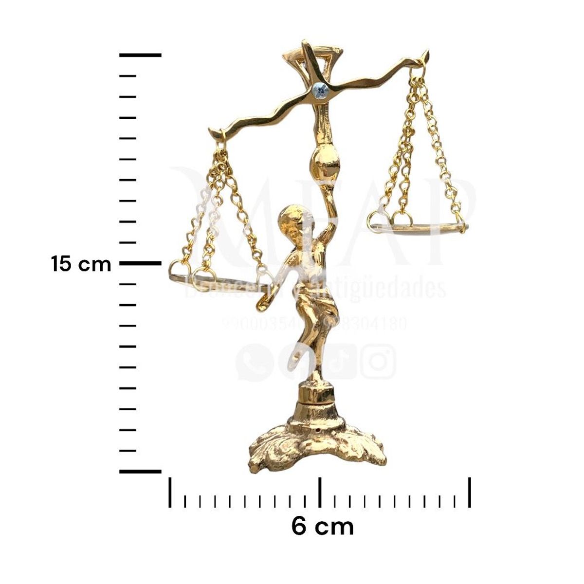 MFAP BRONCERIA Y ANTIGUEDADES - Balanza de la justicia en bronce