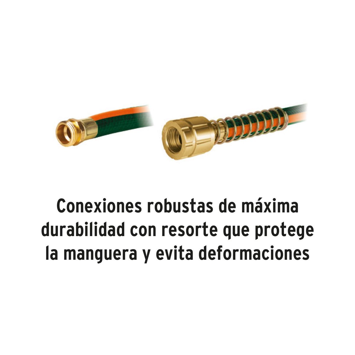 TRUPER - Manguera 5/8" reforzada 3 capas 20 m conexiones de metal