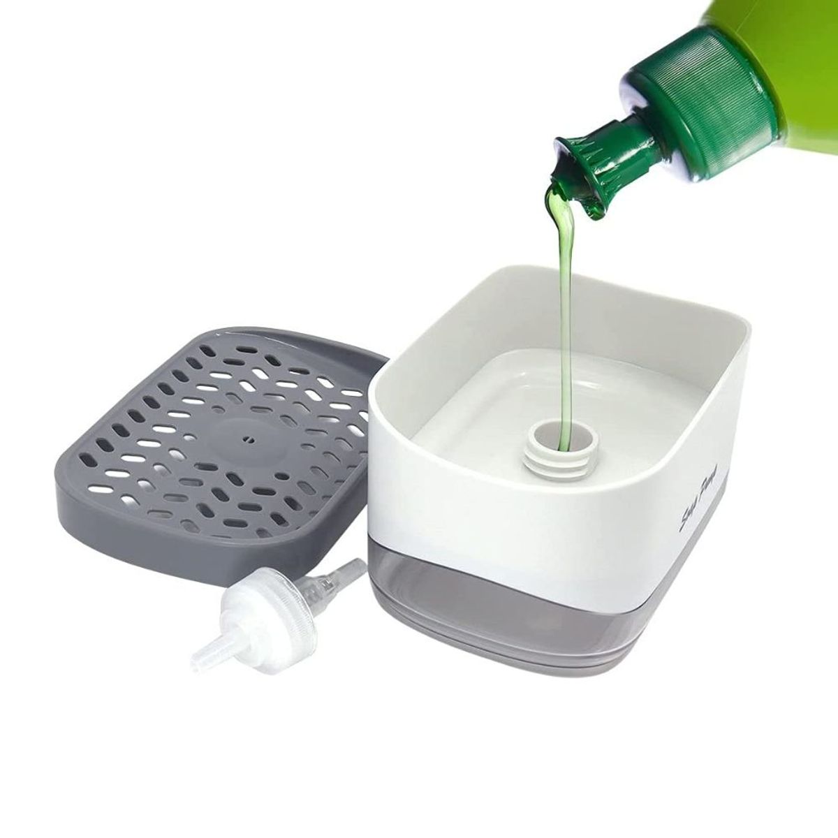 HYGGE - Set de 2 Dispensadores de Detergente y jabón liquido Esponja