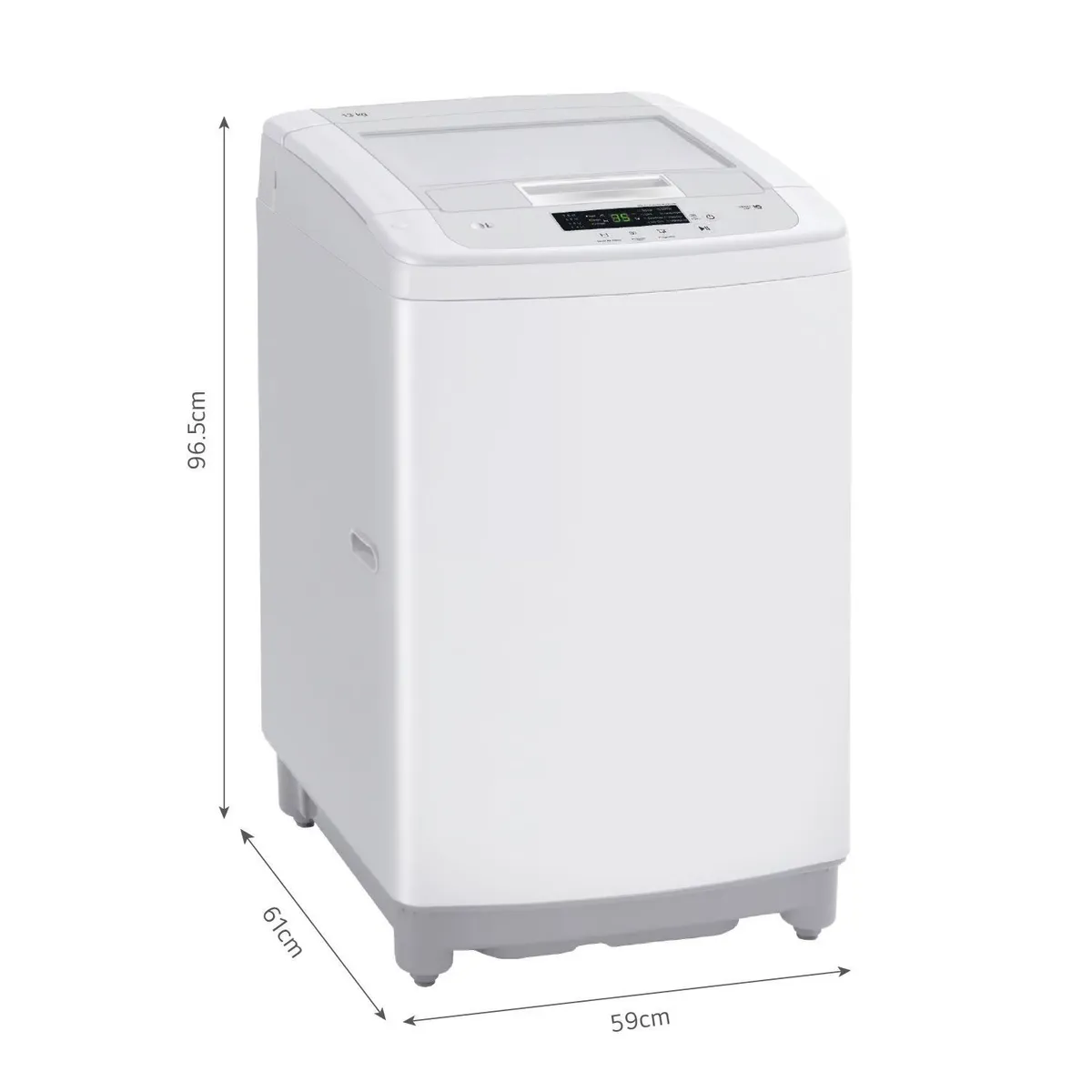 LG - Lavadora LG 13 Kg Smart Motion Carga Superior WT13WPBK - Blanco