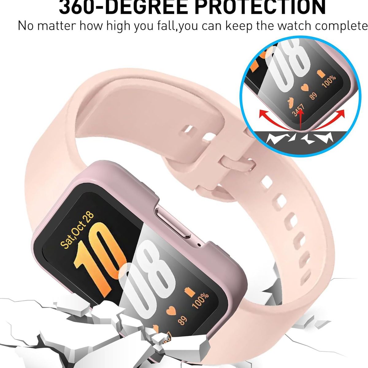 GENERICO - Bumper Para Samsung Galaxy Fit 3 - Rosado