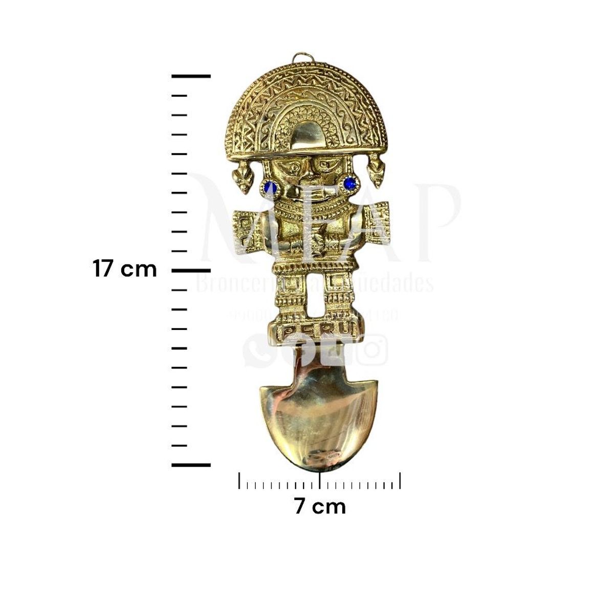 MFAP BRONCERIA Y ANTIGUEDADES - Tumi mediano en bronce