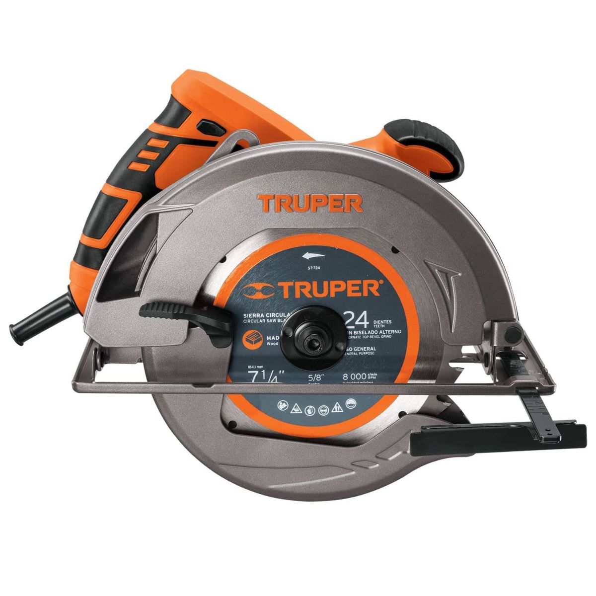 TRUPER - Combo Sierra Circular 1500W + 2 discos 7-1/4" Truper