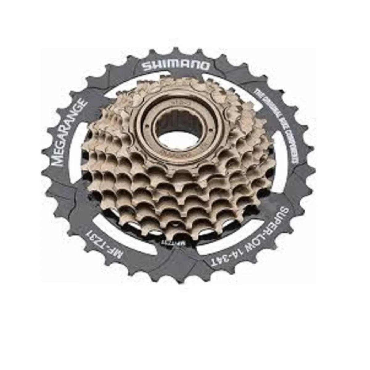 SHIMANO - piñón 7 v mega RELACION 14-34 para bicicleta