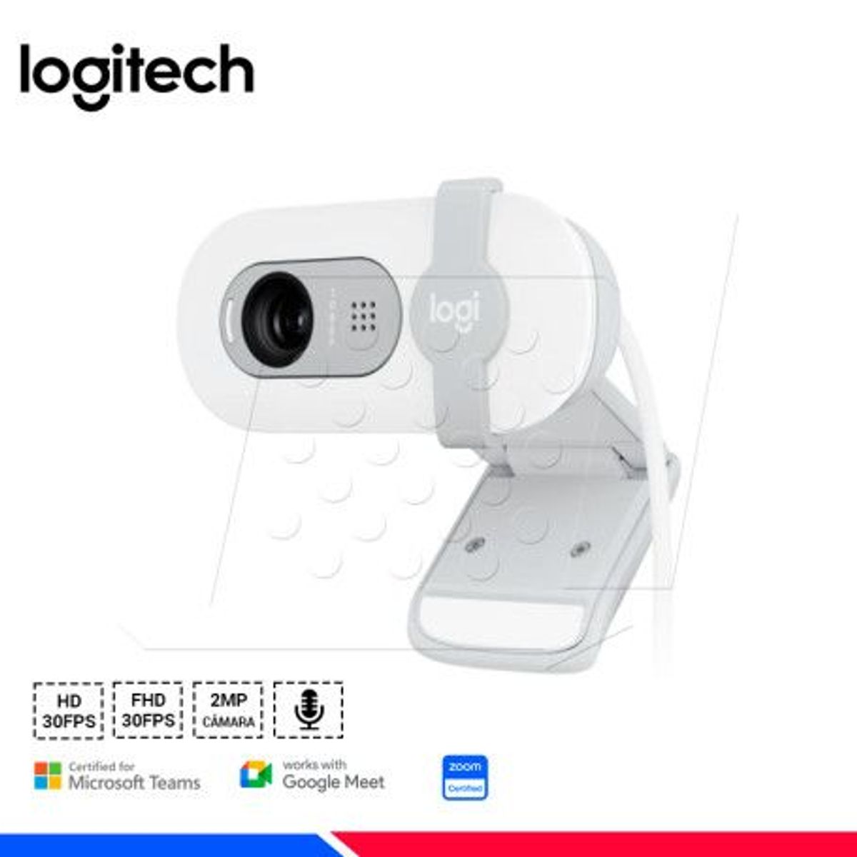 LOGITECH - CAMARA LOGITECH BRIO 100 FHD 1080P USB-A WHITE
