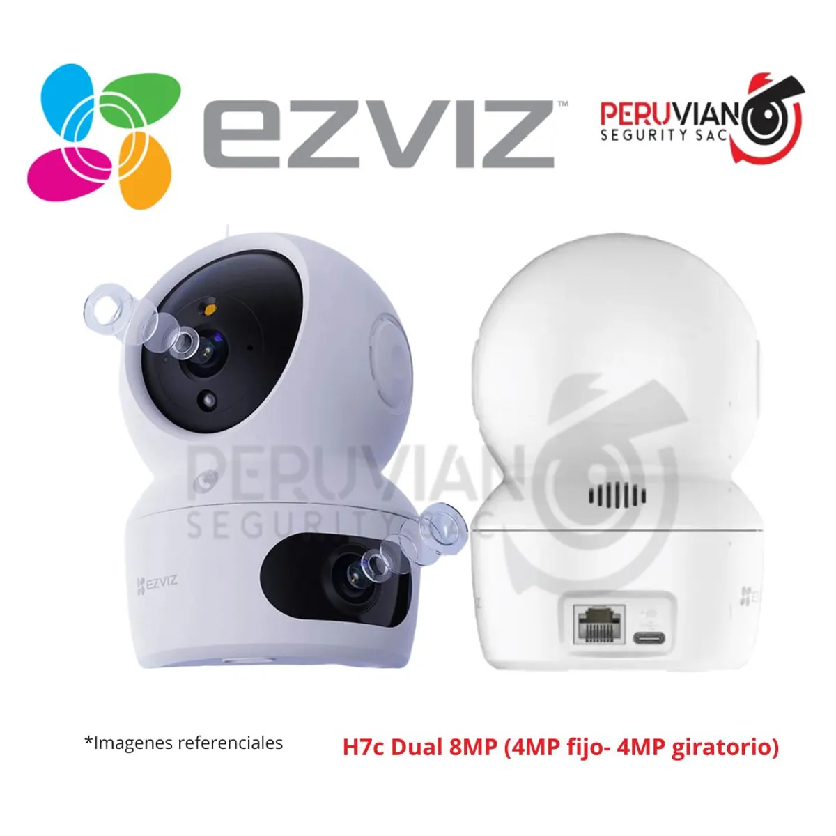 EZVIZ - Cámara H7c Dual 8MP 4mp-4mp