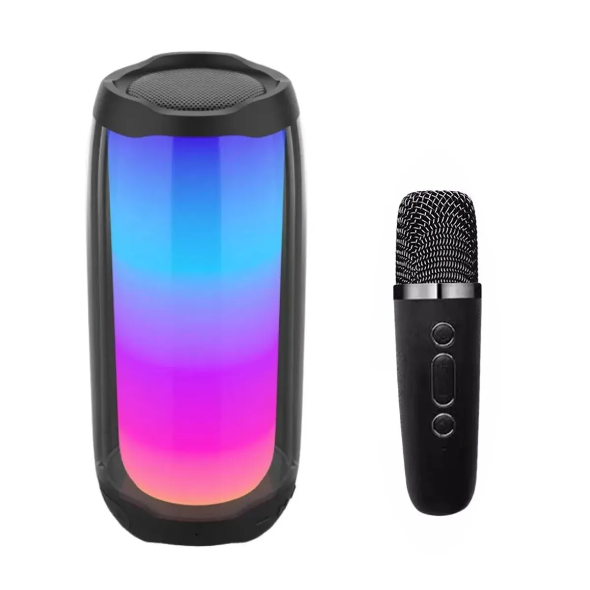 GENERICO - Parlante NBY Portátil con Bluetooth LED Hand Speaker