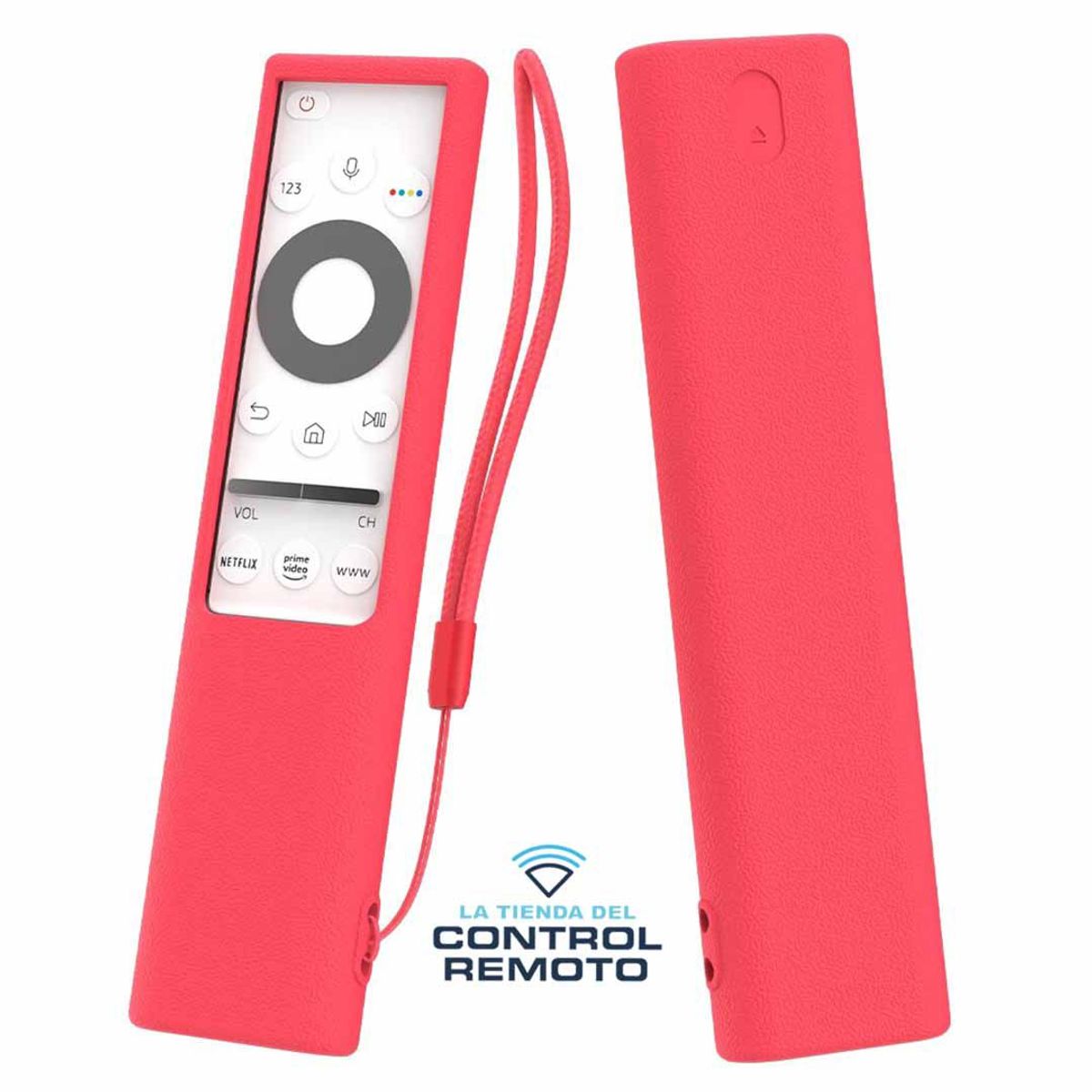 CASE - Funda Protector Para Control Samsung Qled - Rojo