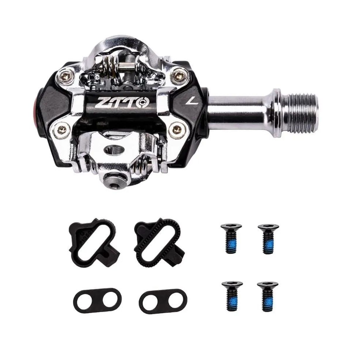 GENERICO - pedales automaticos para bicicleta mtb + calas