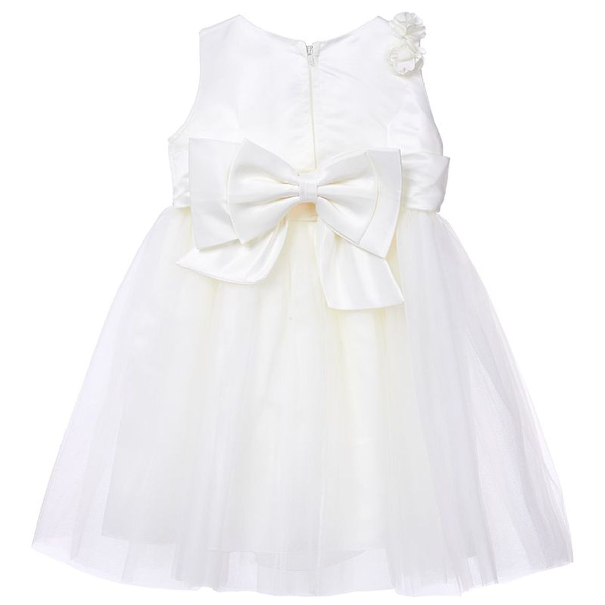 GENERICO - Vestido para Niña Blanco de Bautizo Bella Flor