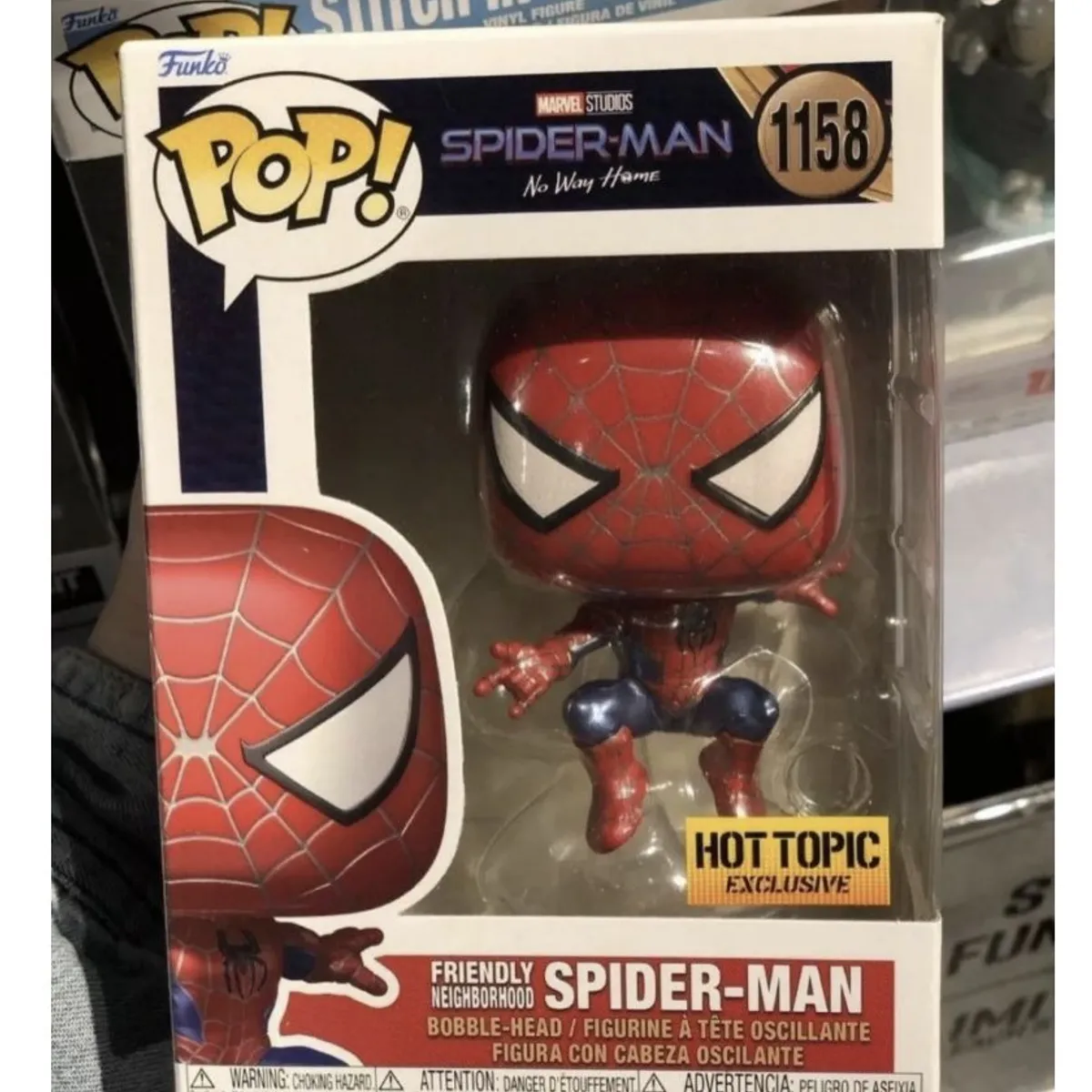 FUNKO - Spiderman Funko 1158 Metallico Hot Topic Ex No Way Home