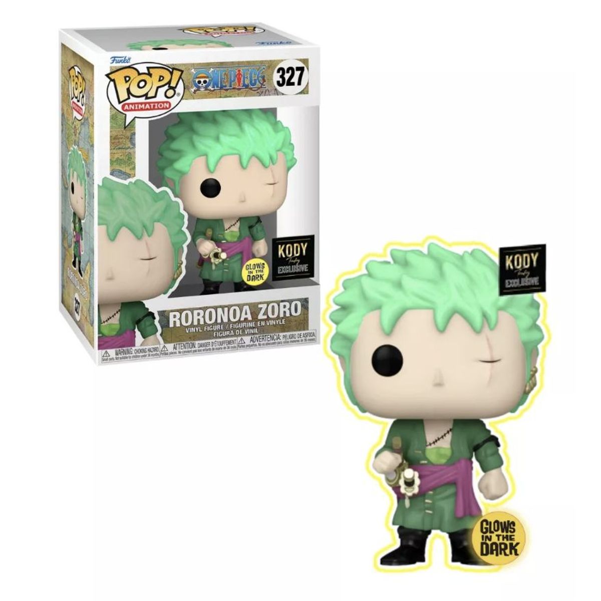 FUNKO - Roronoa Zoro Funko Pop 327 One Piece Exclusivo Gitd