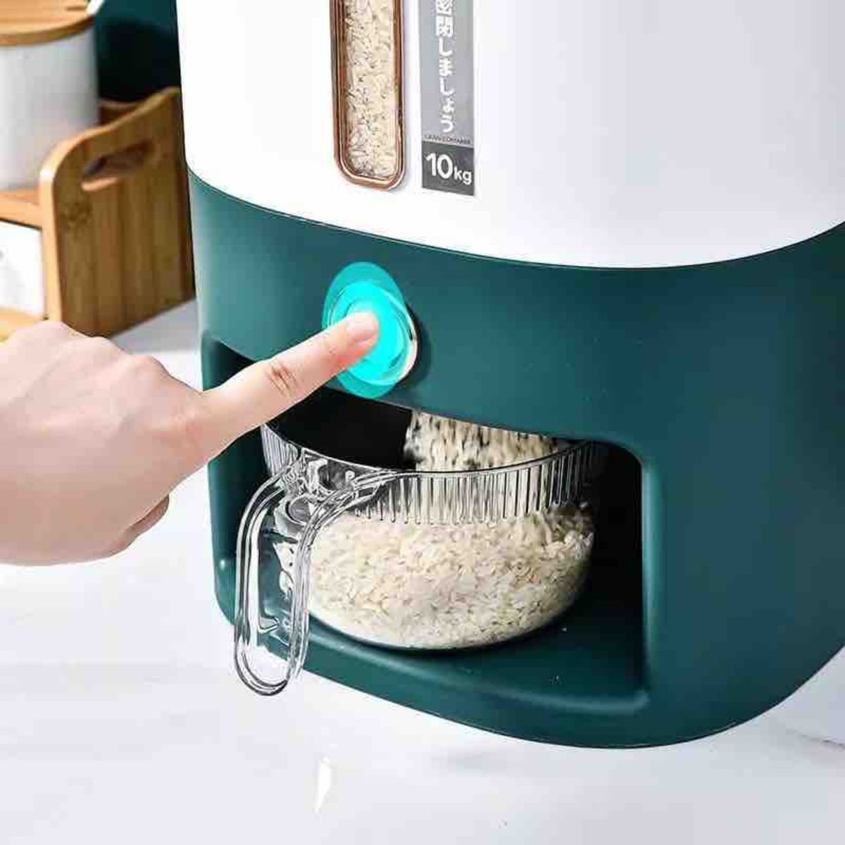 Dispensador Premium De Arroz Granos Menestras Capacidad 10kg, marca GENERICO - Foto 2