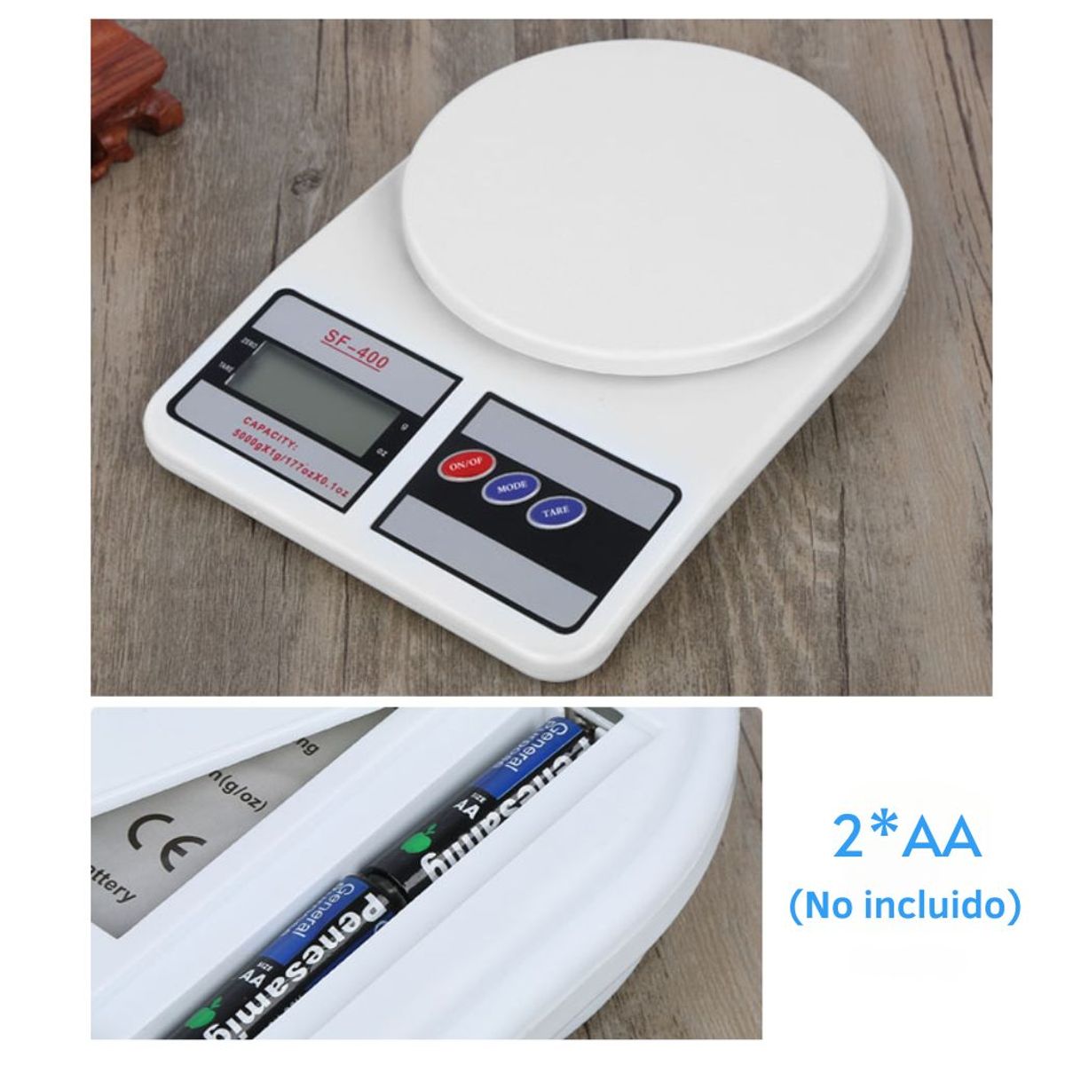 GENERICO - Balanza Gramera Digital de Cocina hasta 10kg