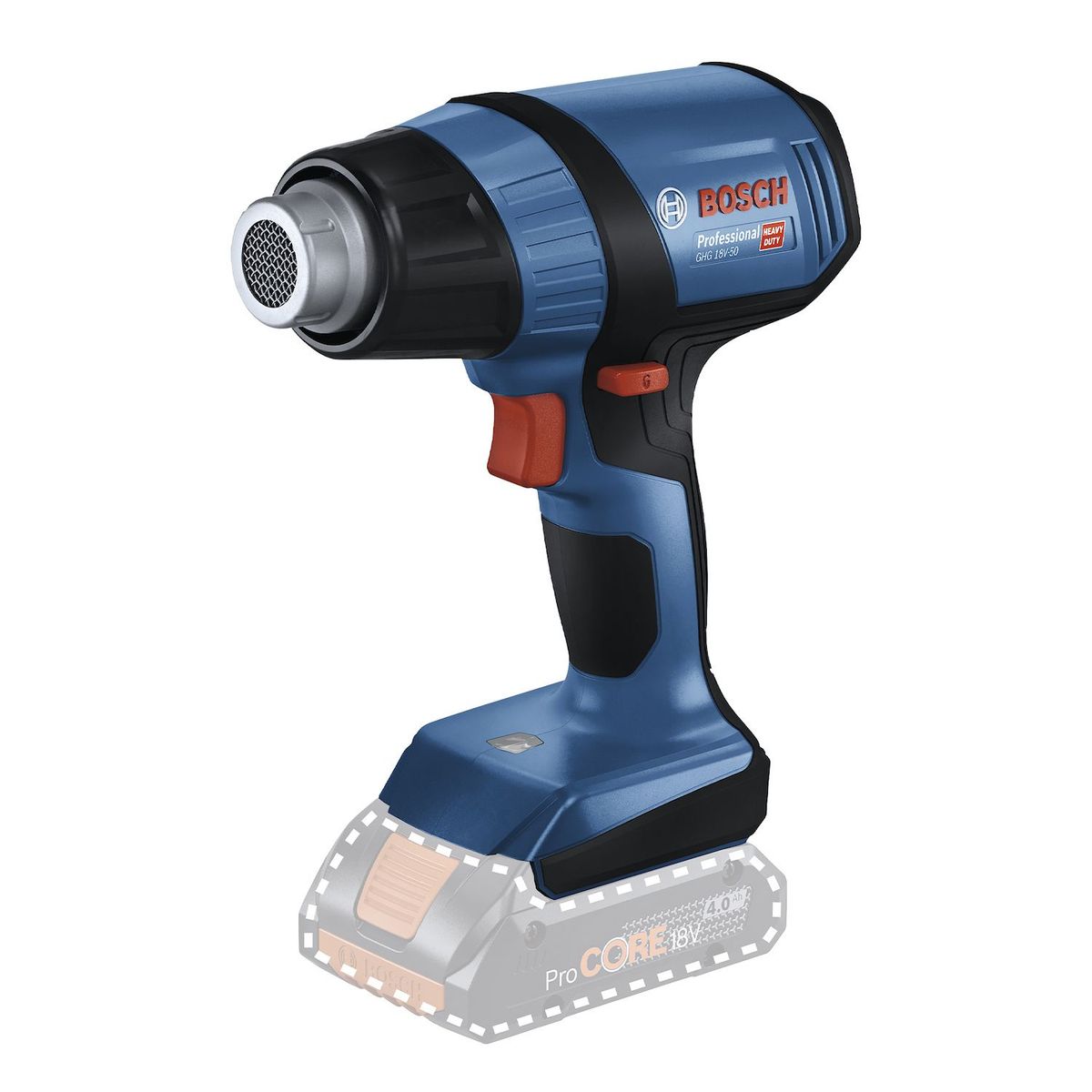 BOSCH - Pistola De Calor Bosch GHG 18V-50 Baretool 300500°C Indus