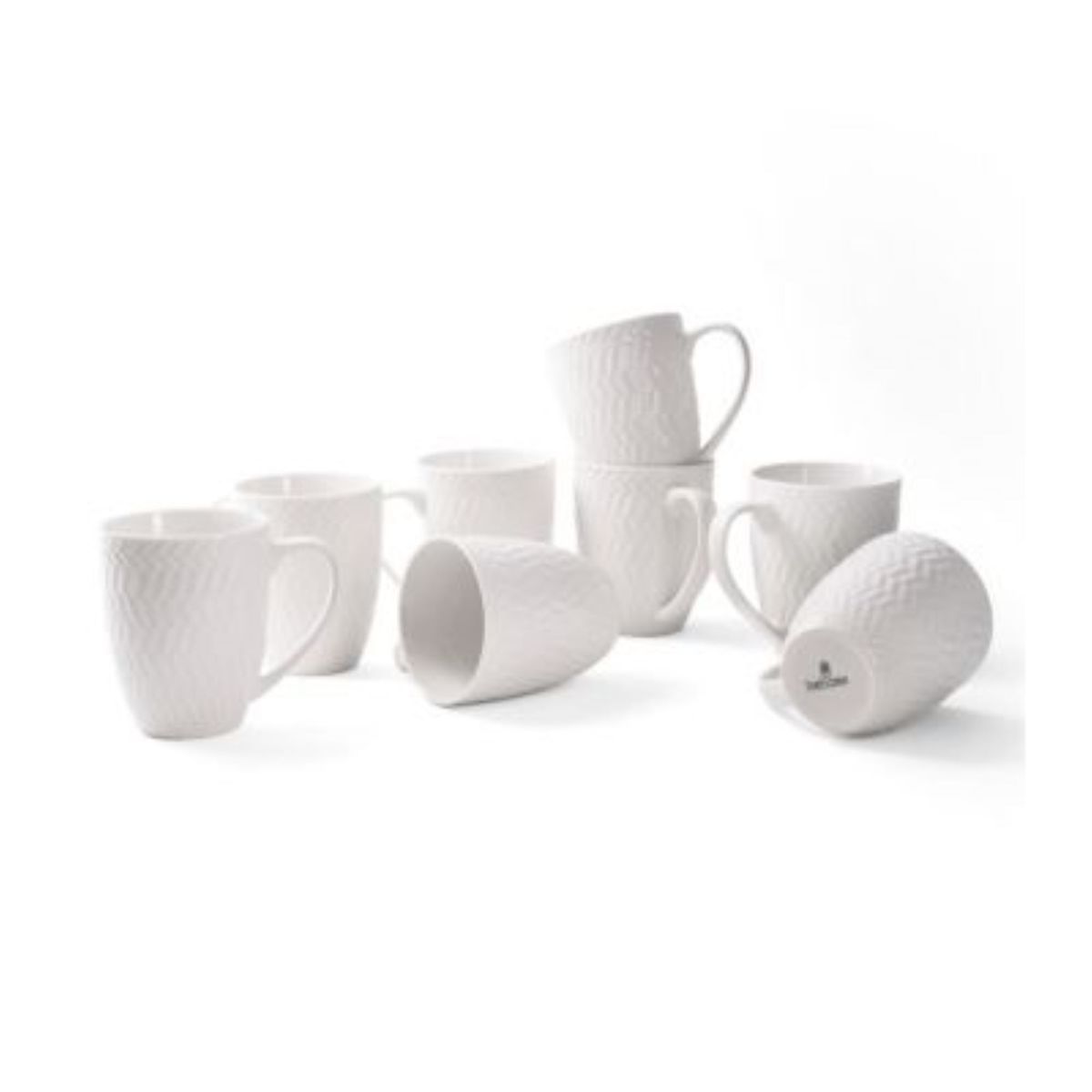 BEHOME - Set de tazas mugs Porcelana Eleganza x 8