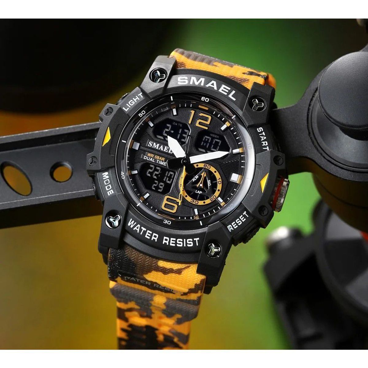 SMAEL - Reloj Deportivo SMAEL 8007 Camuflaje Resistente