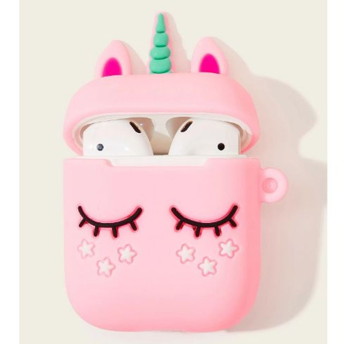 GENERICO - FUNDA AIRPOD UNICORNIO ROSA SILICONA