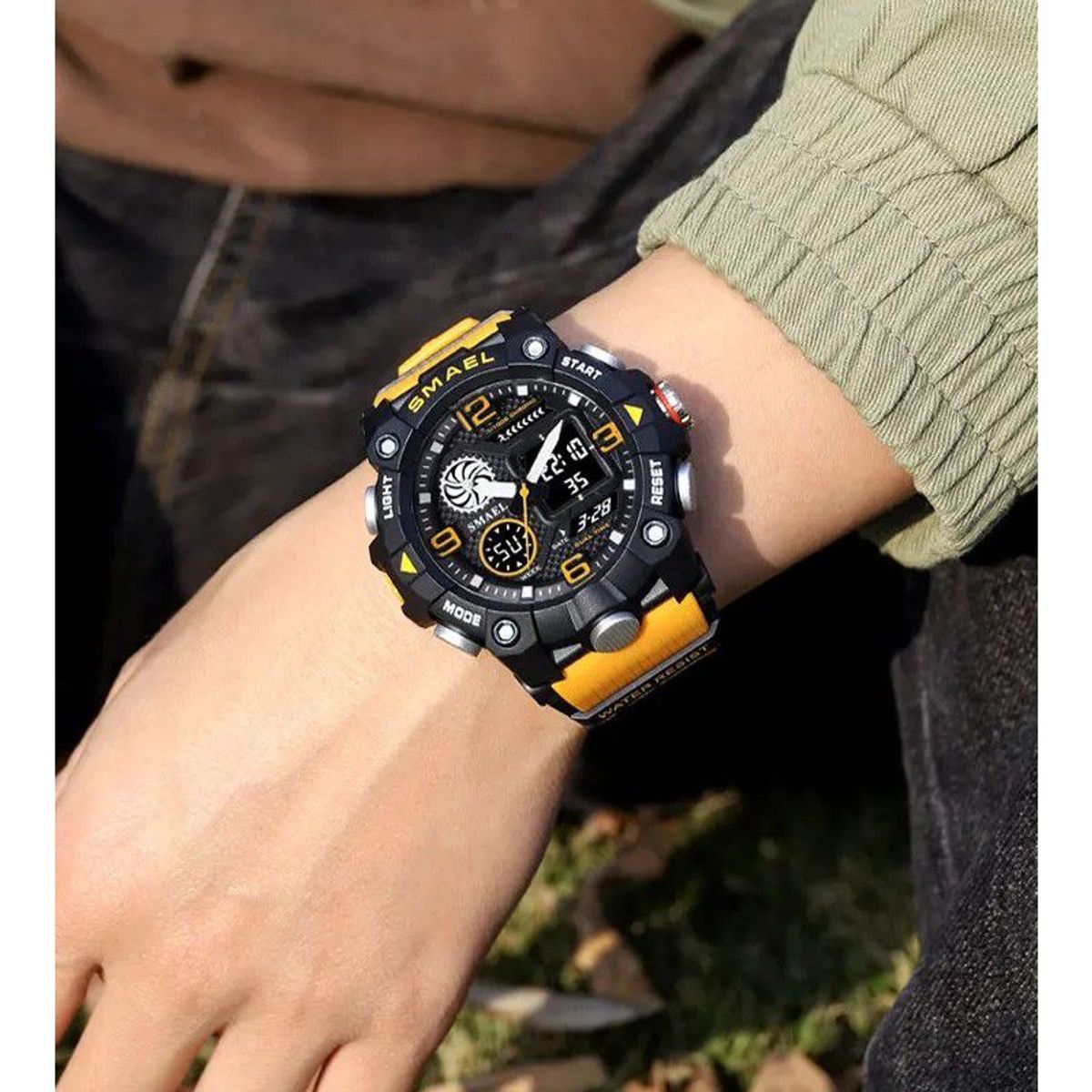 SMAEL - Reloj Deportivo SMAEL 8055 Resina Doble Horario