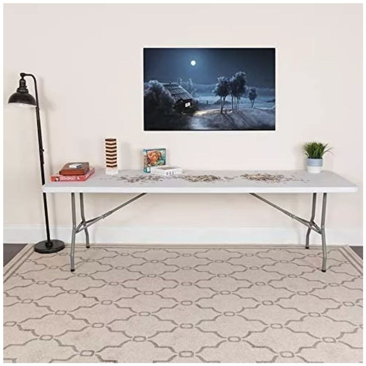 GENERICO - Mesa plegable portátil practico y amplio 180cm