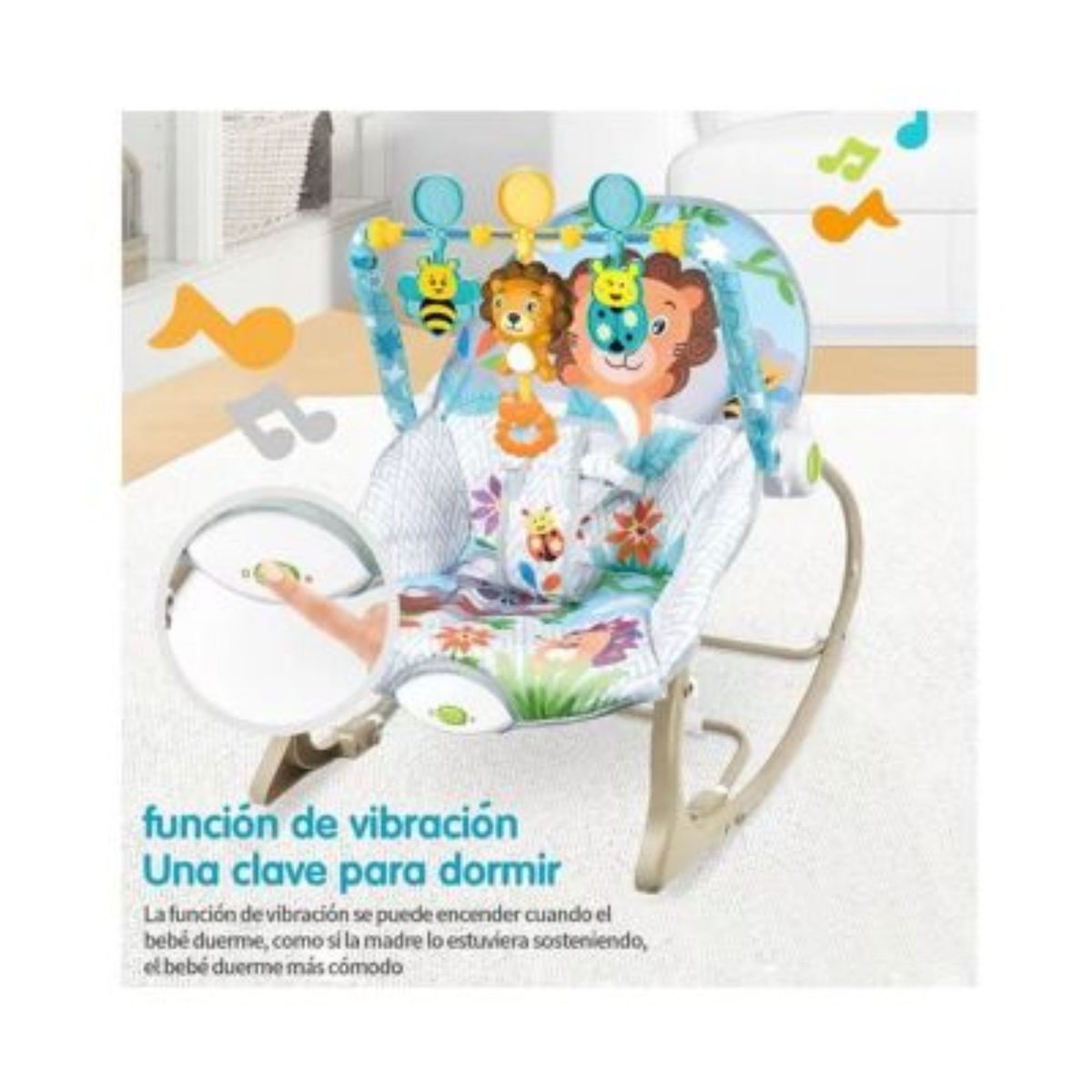 IDEAL - Silla Mecedora Musical y Vibrador Kimmy León