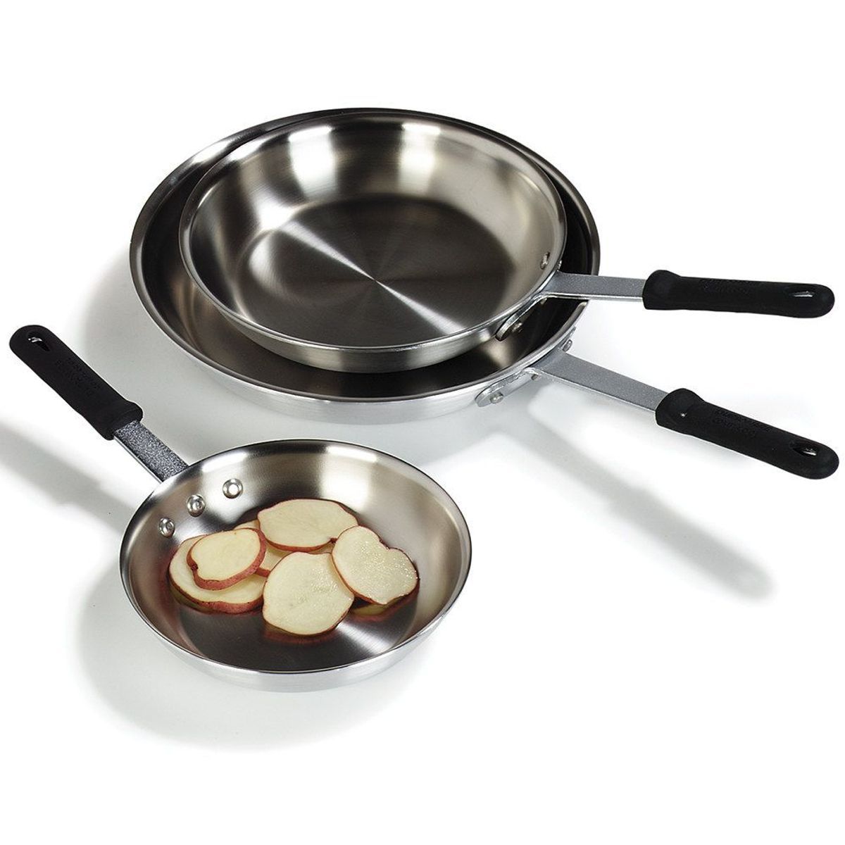 COOKING - SARTEN DE ALUMINIO 18CM INDUSTRIAL CON MANGO DE SILICONA