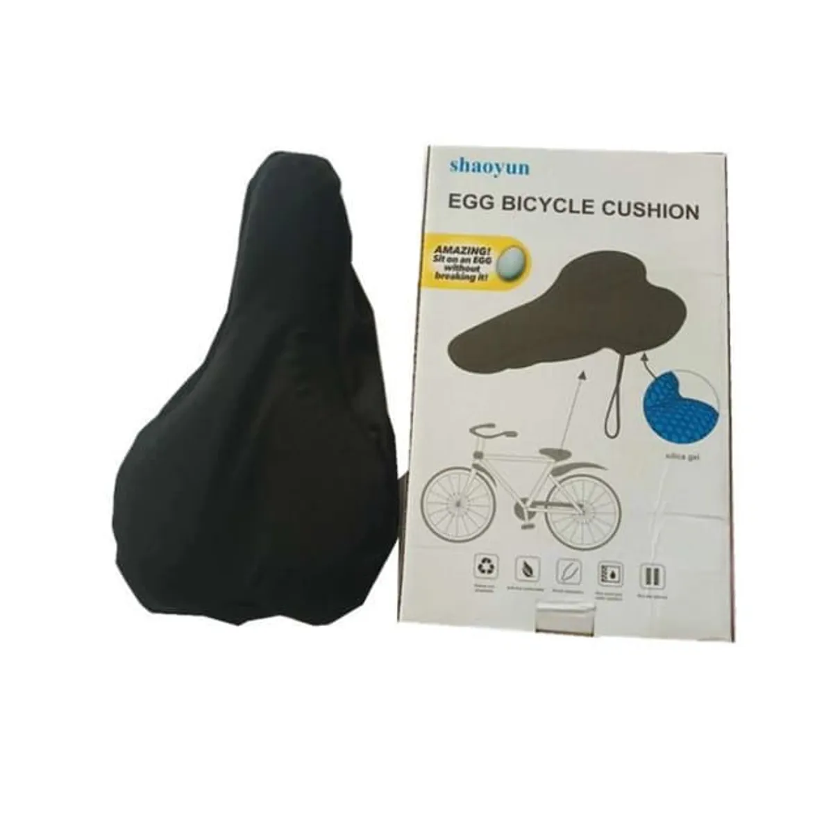 OEM - ASIENTO COJIN GEL PARA TODO TIPO DE BICICLETA CON FUNDA