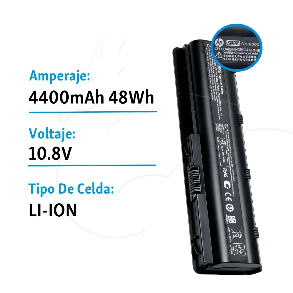 OEM - Bateria Hp Compaq Cq43 Cq42 Hp 450 Hp 1000 Mu06 - Mu09