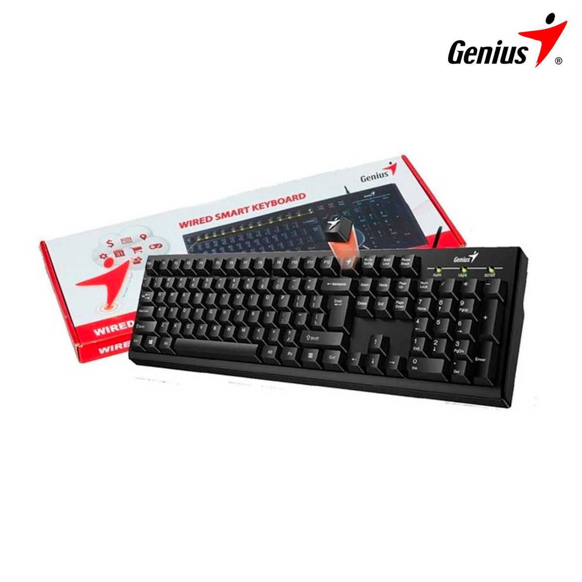GENIUS - TECLADO CCABLE GENIUS SMART KB-100 NEGRO