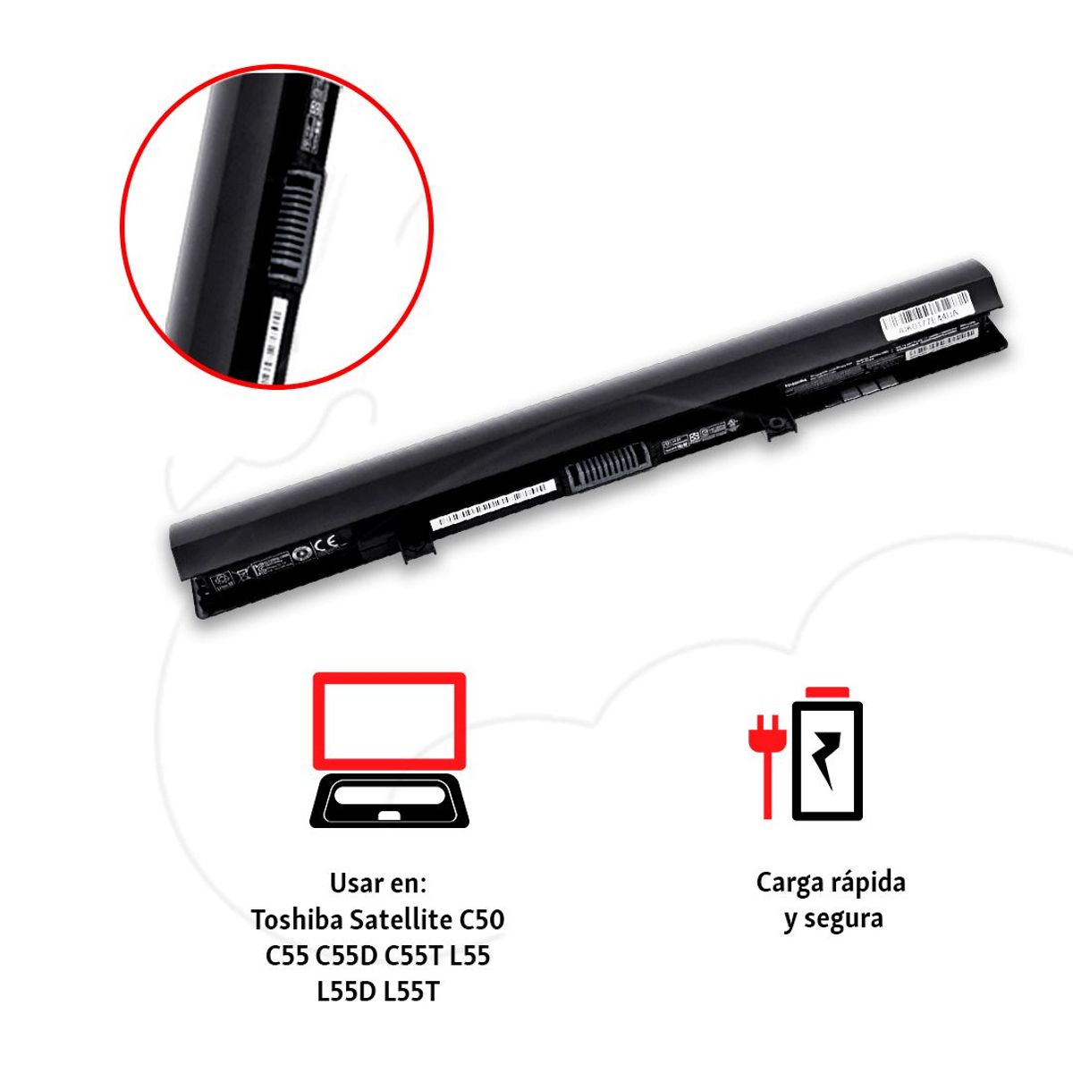 OEM - Bateria Toshiba Satellite C50 C55  L55 Pa5185u - Pa5186u