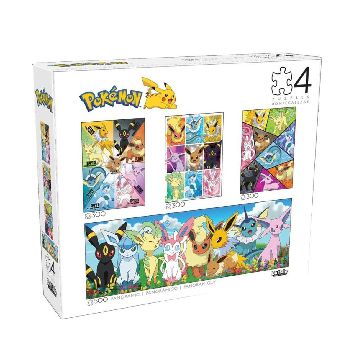 POKEMON - Pokemon Rompecabeza Eevee Y Evoluciones Pack de 4