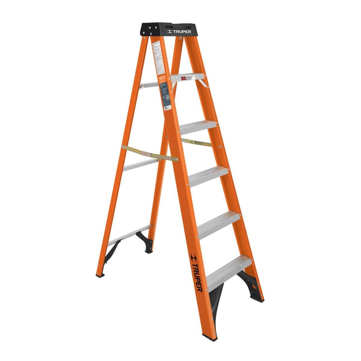 TRUPER - escalera fibra de vidrio tipo tijera 5 peldaños truper